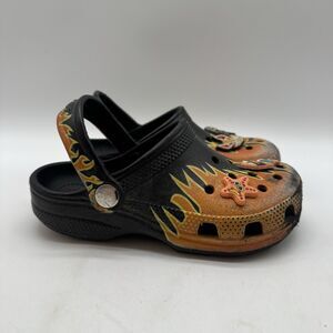 Crocs Classic Flames Clogs Child's size C12 Iconic Comfort H2O Friendly Sandals